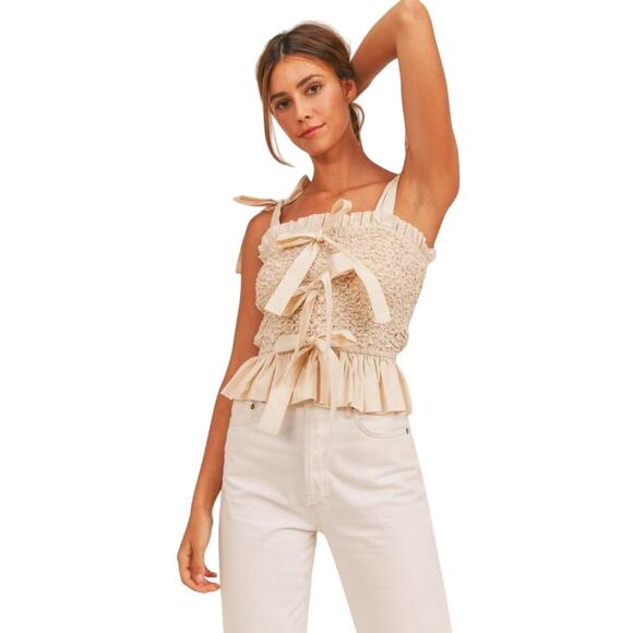 Mable- For The Girls Cream Top - S - Picture 6 of 6